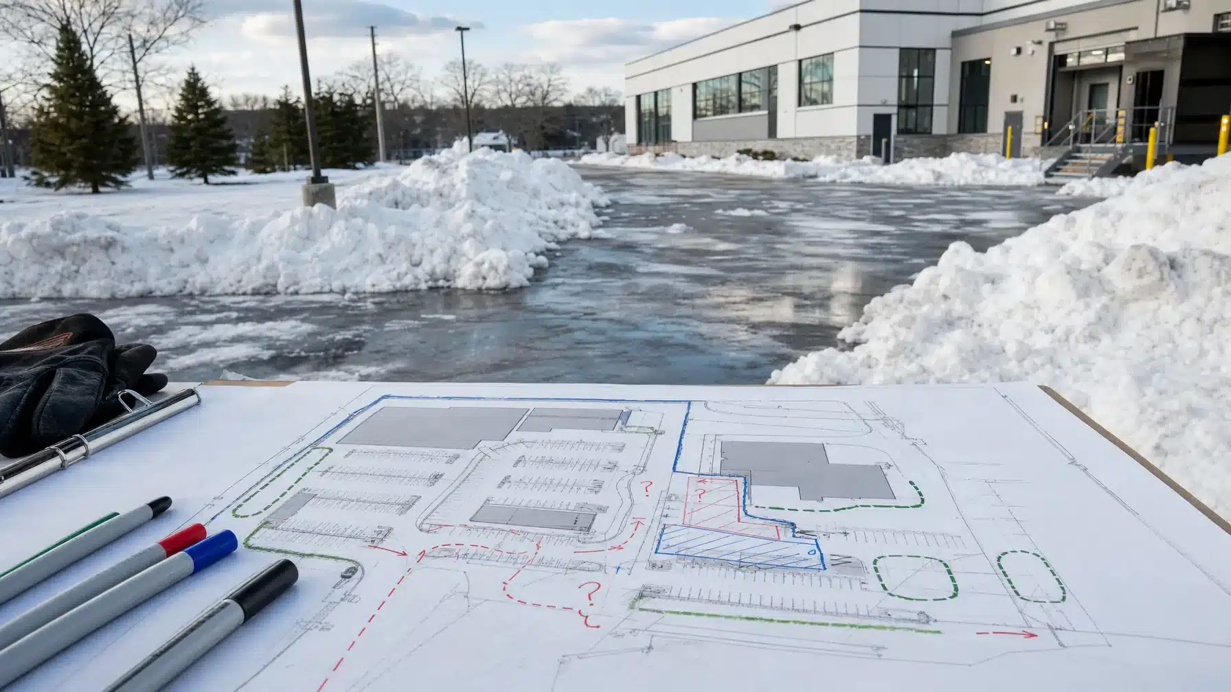 McLeod Landscaping How to Prepare a Snow-Storage Map for a Commercial Property